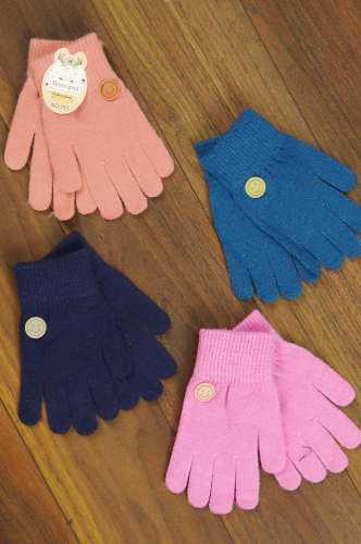Перчатки для девочек 751 (цвета в ассортименте)