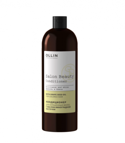OLLIN SALON BEAUTY Кондиционер для окрашенных волос с маслом виноградной косточки 1000мл
