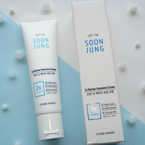 Etude House/ Интенсивно восстанавливающий крем для лица SOON JUNG 2x Barrier Intensive Cream 60 мл.