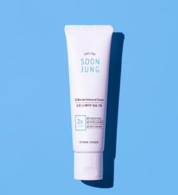 Etude House/ Интенсивно восстанавливающий крем для лица SOON JUNG 2x Barrier Intensive Cream 60 мл.