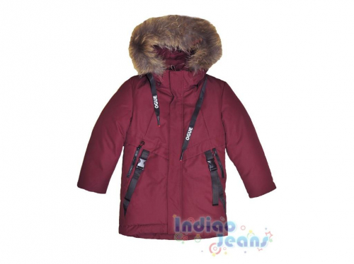 Зимняя куртка с натуральным мехом,для мальчиков, арт. LD-863