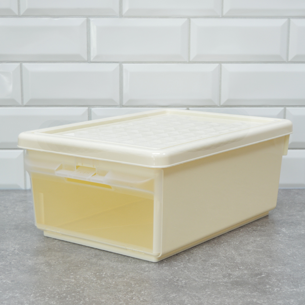 Ящик универсальный 15л с откидной стенкой Tule (светло-бежевый)