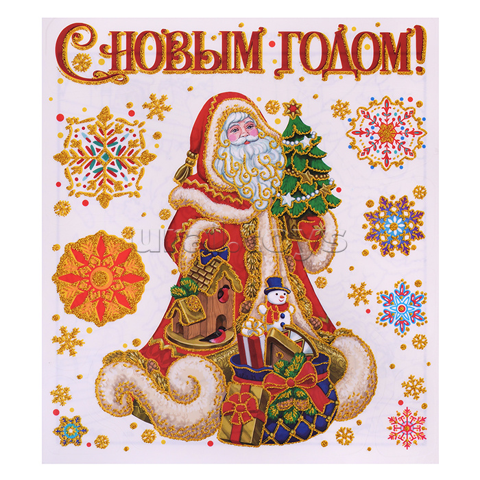 Новогоднее оконное украшение
