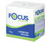 Салфетки Focus Economic, 24х20, 100шт., 1 сл.,белые