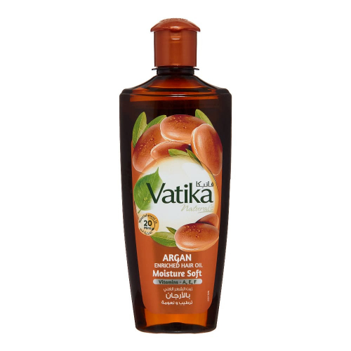 DABUR VATIKA Hair Oil Moroccan Argan Масло для волос обогащённое марокканским арганом 200мл