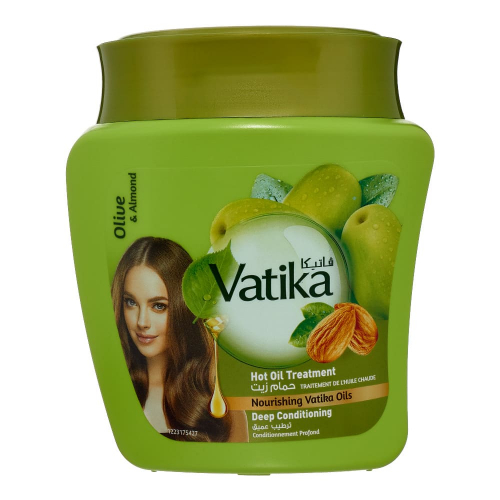 DABUR VATIKA Hair Mask Deep Conditioning Olive & Almond Маска для волос с оливой и миндалём 500г