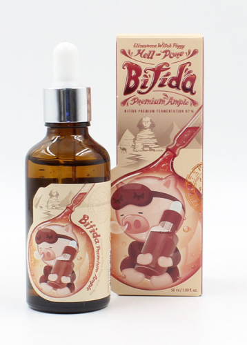 ELIZAVECCA - СЫВОРОТКА ДЛЯ ЛИЦА С БИФИДОБАКТЕРИЯМИ WITCH PIGGY HELL-PORE BIFIDA PREMIUM AMPLE, 50 ML