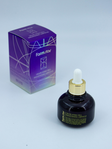 FARMSTAY - СЫВОРОТКА ДЛЯ ЛИЦА АМПУЛЬНАЯ GRAPE STEM CELL BRIGHTENING  AMPLE, 30 ML