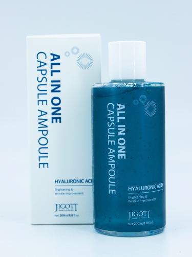 JIGOTT - СЫВОРОТКА КАПСУЛЬНАЯ С ГИАЛУРОНОВОЙ КИСЛОТОЙ ALL IN ONE CAPSULE AMPOULE HYALURONIC ACIS, 200 ML