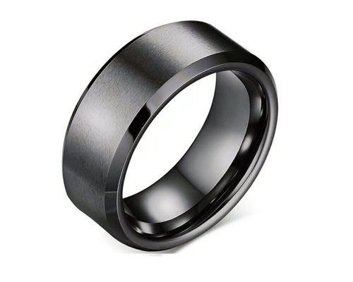 Кольцо из серебра титан, YHJ011