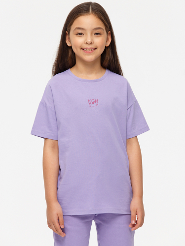 Сиреневая футболка для девочки