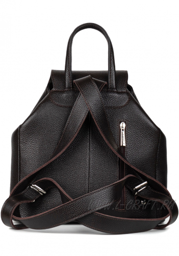 Рюкзак женский L-Craft Модель №L124 | кожа замша | гладкий | коричневый | К391-2 | 29915
