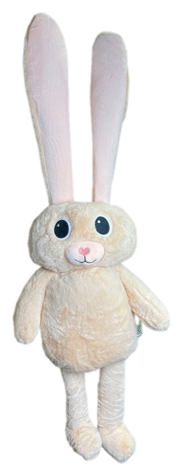 Игрушка с пледом 9527 - 35 ЗАЙКА ДЛИННОЕ УХО - ДЛИННАЯ НОГА - бежевый р-р 130х160