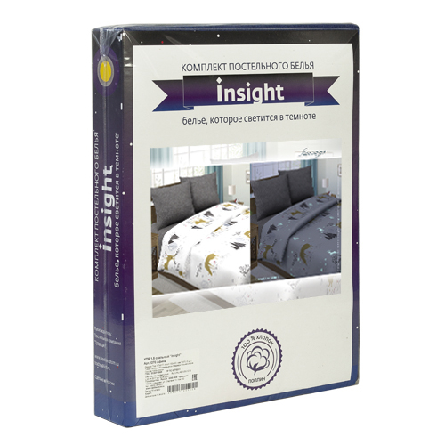 КПБ  Insight  2,0 спальный, поплин, 100% хлопок, пл. 118 гр./кв.м.,  Лапландия