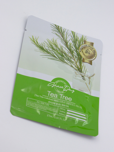 GRACE DAY - МАСКА ТКАНЕВАЯ ДЛЯ ЛИЦА TRADITIONAL ORIENTAL MASK SHEET TEA TREE, 22 G