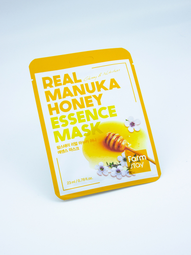 FARMSTAY - МАСКА ТКАНЕВАЯ ДЛЯ ЛИЦА С ЭКСТРАКТОМ МЕДА МАНУКА REAL MANUKA HONEY ESSENCE MASK, 23 ML