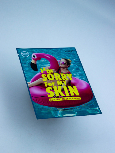 I'M SORRY FOR MY SKIN - МАСКА ВОССТАНАВЛИВАЮЩАЯ ТКАНЕВАЯ ДЛЯ ЛИЦА  S.0.S JELLY MASK - SOOTHING, 33 ML