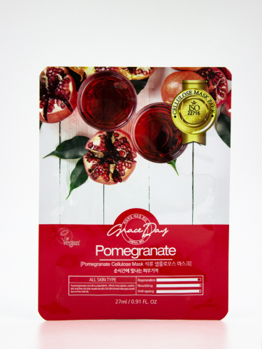 GRACE DAY - МАСКА ТКАНЕВАЯ ДЛЯ ЛИЦА TRADITIONAL ORIENTAL MASK SHEET POMEGRANATE(ORDERABLE AT THE END OF MARCH), 22 G