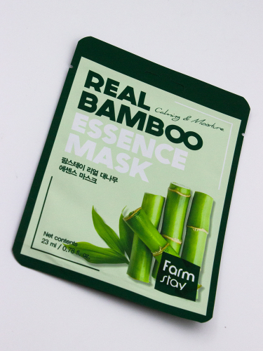 FARMSTAY - МАСКА ТКАНЕВАЯ ДЛЯ ЛИЦА С ЭКСТРАКТОМ БАМБУКА REAL BAMBOO ESSENCE MASK, 23 ML