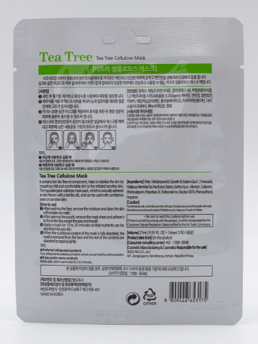 GRACE DAY - МАСКА ТКАНЕВАЯ ДЛЯ ЛИЦА TRADITIONAL ORIENTAL MASK SHEET TEA TREE, 22 G