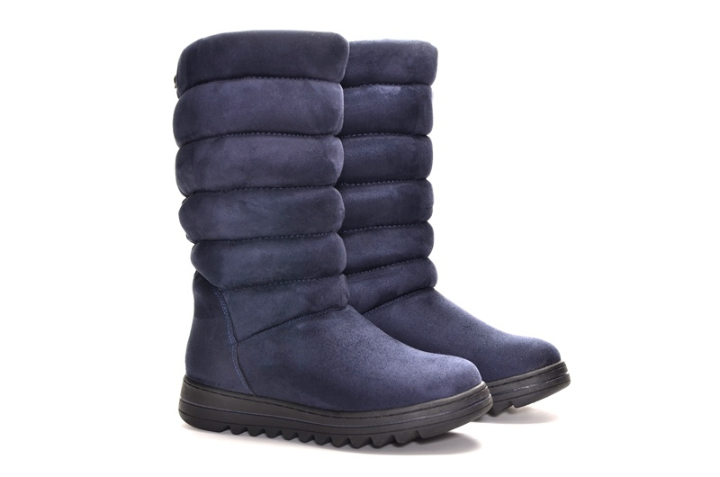 Cailaste T-K1-81 Полусапожки женские син иск велюр, подклад иск мех