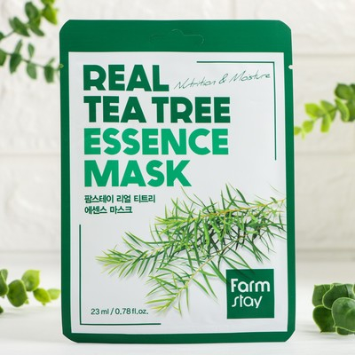 Маска тканевая для проблемной кожи с чайным деревом FARMSTAY Real Tea Tree Essence Mask