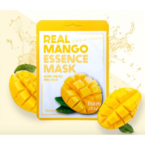 Маска тканевая для лица с экстрактом манго - Real mango essence mask 1шт
