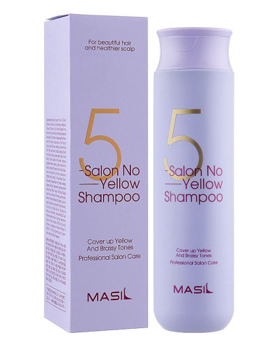 Шампунь против желтизны волос - 5 Salon no yellow shampoo 300мл(5 фиолетовый)