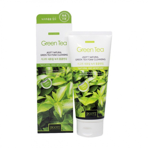 Пенка для умывания зеленый чай - Natural green tea foam cleansing, 180мл