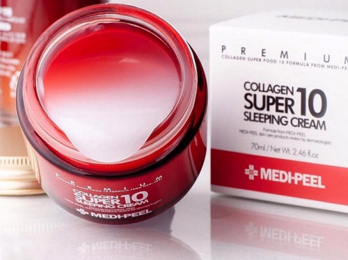 Ночной крем-маска с коллагеном и пептидами Collagen Super10 Sleeping Cream, 70мл