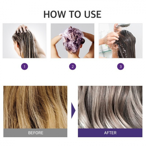 MASIL 5 SALON NO YELLOW SHAMPOO Тонирующий шампунь для осветлённых волос против желтизны 300мл