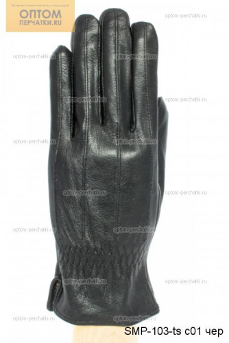 Перчатки мужские кожаные для сенсорных экранов