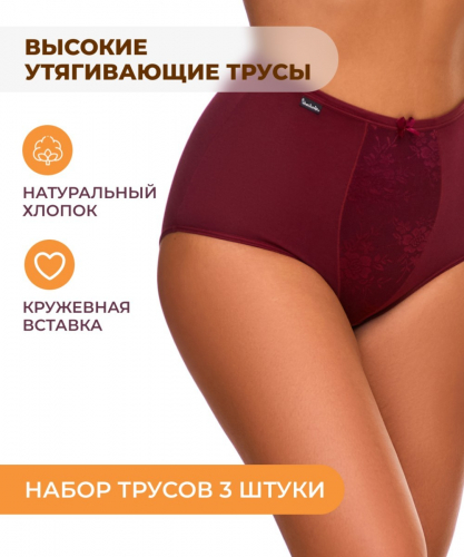 Набор утягивающих трусов STYLE GUIDE 3900 слипы 3 шт.