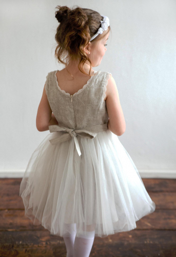Платье для девочки Мальва Л21-12 натуральный