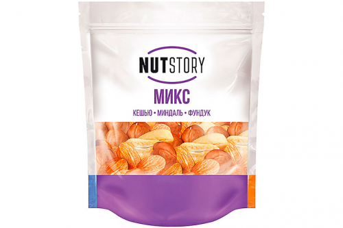 «NutStory», микс ореховый из кешью, миндаль, фундук, 150 г