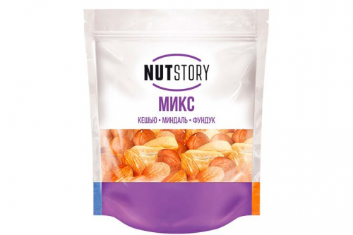 «NutStory», микс ореховый из кешью, миндаль, фундук, 150 г