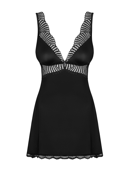 Комплект Klarita Obsessive babydoll стринг