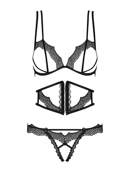 Комплект Bravelle Obsessive бюст пояс стринг