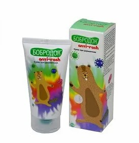 Бобродок anti-rash.Крем при дерматозах для детей с рождения 