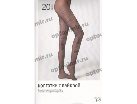 Колготки женские Naris 20d с эффектом тату 173