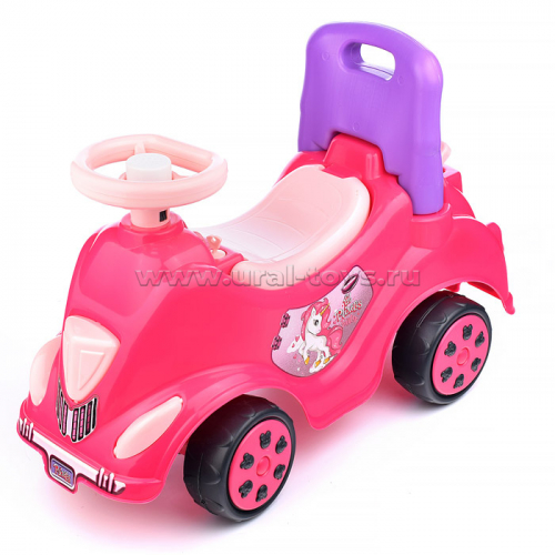 Игрушка Машина-каталка Cool Riders принцесса, с клаксоном, розов.