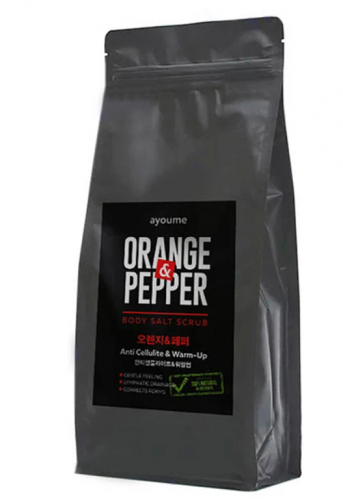 Скраб для тела (апельсин и перец) ORANGE & PEPPER body salt scrub 450гр