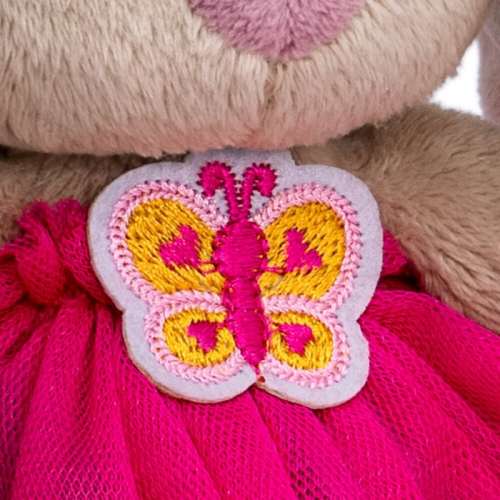 Мягкая игрушка «Зайка Ми в юбке с бабочкой», 15 см