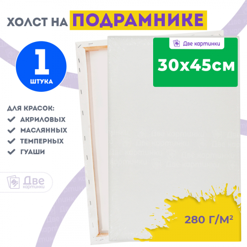 Холст Две картинки на подрамнике 30X45