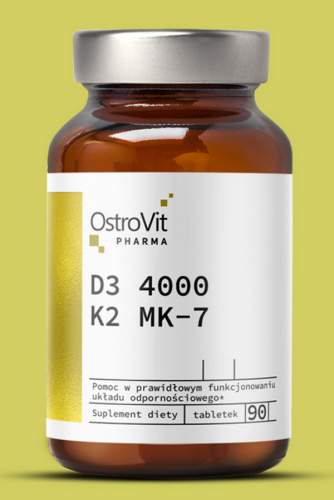 OstroVit Pharma D3 4000 + K2 MK-7 90 tab - ВИТАМИН D и K