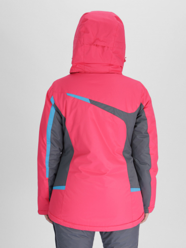 Горнолыжная куртка женская малинового цвета 552001M
