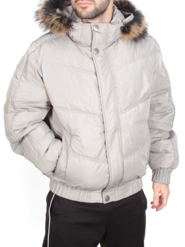 10130 GRAY Куртка мужская зимняя (200 гр. холлофайбер) CUDRSAR размер 48российский