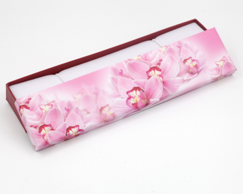 Подарочная коробочка(20*4)Розовые цветы