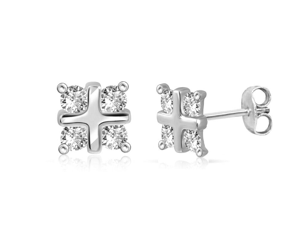 Серьги из серебра куб.циркон., МЦВА197