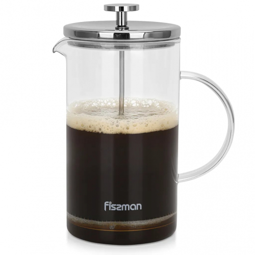 9098 FISSMAN Френч-пресс - заварочный чайник с поршнем AFFOGATO 600 мл (стеклянная колба)